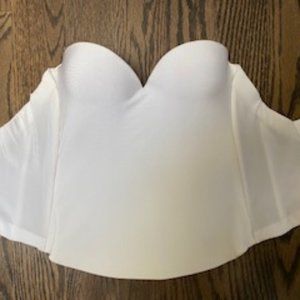 VS White Strapless Pushup Stretch Bustier Shapewear 34C